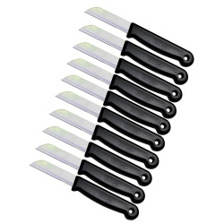 סכין מטבח סט של 10 סכיני חיתוך בצבע שחור