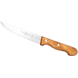 סכין שף קצרה ידית עץ זית