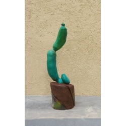 קקטוס | פסל עץ | פסל קקטוס |