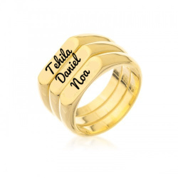 טבעת עם שמות הילדים – טבעת שלישית במתנה