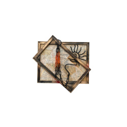 עבודת אומנות מקורית | אסמבלאז’ עץ ומתכת | אומנות קיר |