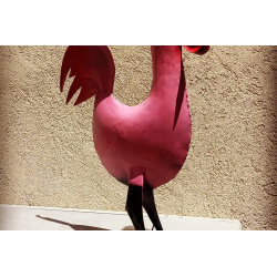 תרנגול צבעוני | פסל מתכת | פסל מתכת לבית |