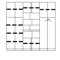 Cube 6 | ארון פתיחה בשילוב קוביות אחסון דקורטיביות 280 ס״מ – 7 דלתות
