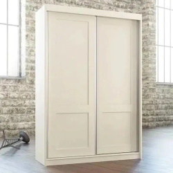 AVIA | ארון הזזה כפרי מעוצב עם 2 דלתות מסגרת 180 ס״מ – 2 דלתות
