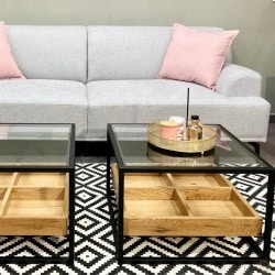 Secret | ספה תלת מושבית בעיצוב נורדי לסלון 2.20 מ׳