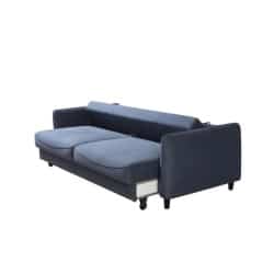 Elegant | ספה תלת מעוצבת שגם נפתחת למיטה אפור כהה – 52