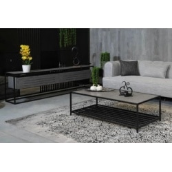 TLV | מזנון בעיצוב אורבני עם שולחן בעיצוב תואם לסלון