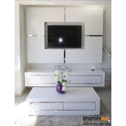 MONA | מערכת מזנון תלוי עם מסגרת לטלוויזיה בסגנון מודרני 220 ס״מ
