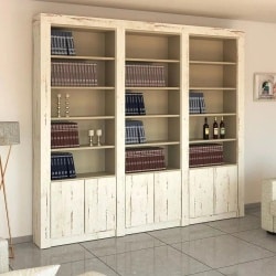Golan | ארון לסלון עם מסגרת עבה ותאים פתוחים 280 ס״מ – 6 דלתות