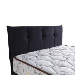 Nikol | מיטה זוגית בעיצוב חתולי עם ארגז מצעים קרם / 140/190 ס״מ