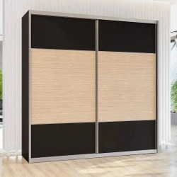 פיקוס | ארון הזזה 2 דלתות בעיצוב מודרני 180 ס״מ – 2 דלתות