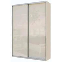 הולנדיה | ארון הזזה מודרני 2 דלתות בחיפוי זכוכית 180 ס״מ – 2 דלתות