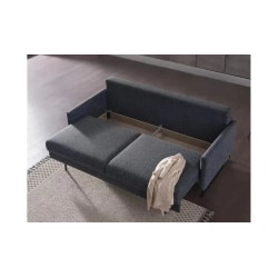 LAURA | ספה מעוצבת שנפתחת למיטה זוגית כחול