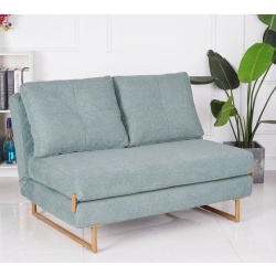 Rest 2 | ספה דו מושבית נפתחת למיטה עם רגלי עץ ירוק