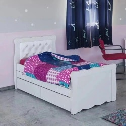 TALIA | מיטת יחיד מעוצבת שנפתחת ל- 3 מיטות עם 2 מגירות