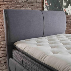 MOTO | מיטה זוגית בעיצוב מודרני עם ארגז מצעים 160/190 ס״מ / בז׳