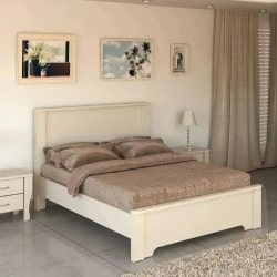חרמון | מיטה זוגית איכותית מעץ בעיצוב קלאסי