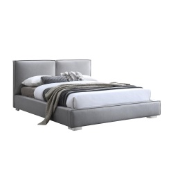 Duba | מיטה זוגית מפנקת בעיצוב מנופח 160/200 ס״מ / אפור