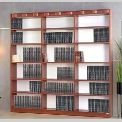 HALLEL | ארון ספרים ללא דלתות מעץ סנדוויץ׳ איכותי 320 ס״מ – 8 דלתות
