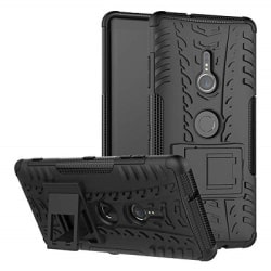 כיסוי Extreme Armor Kickstand בצבע שחור-שחור ל-Sony Xperia XZ3