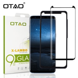 מגן מסך זכוכית X-Lambo מלא איכותי במיוחד לגלקסי 9 מבית Otao בצבע שחור