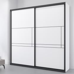 Aris | ארון הזזה איכותי בעיצוב אלגנטי ייחודי 180 ס״מ – 3 דלתות