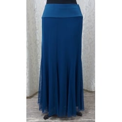 חצאית שיפון 10 חלקים – כחול פטרול