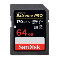 כרטיס זיכרון SanDisk Extreme Pro MicroSDHC / MicroSDXC + Adapter 64GB