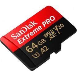 כרטיס זיכרון SANDISK EXTREME PRO® microSDXC™ UHS-II CARD SDSQXPJ-064G 64GB