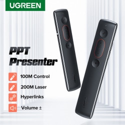 שלט אלחוטי לייזר ללא סוללות / Wireless Presenter without Batteries (Black)