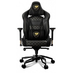 COUGAR Armor Titan Pro Royal Gaming Chair – כיסא עור גיימרים מפואר בסיס פלדה בעל עיצוב ייחודי צבע שחור זהב