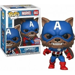 Funko Pop | בובת פופ: Marvel: Year of the Shield – Captain America Capwolf (Funko 2021 Summer Convention Limited Edition) #882