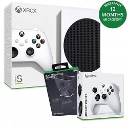 קונסולת משחקים אקס בוקס סירייס אס | Xbox Series S 512GB Digital Edition + שלט נוסף + מטען זוגי אחריות