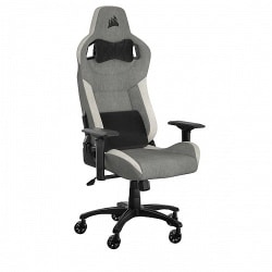 כיסא גיימינג בד CORSAIR T3 RUSH 2023 Fabric White Grey