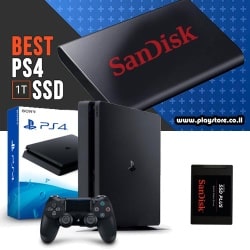 Sony PlayStation 4 Slim משודרג ל- 1TB SSD – בקר אחד