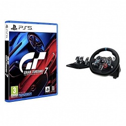 PS5 | באנדל קונסולת משחקים פלייסטיישן 5 – Gran Turismo 7 והגה מרוצים Logitech G29 Driving Force + דוושות
