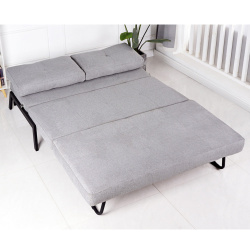 Oscar 3 | ספה מעוצבת שנפתחת למיטה בעיצוב מודרני אפור בהיר / רגל שחורה