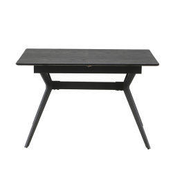 SOYA | שולחן אוכל מלבני קטן נפתח בעיצוב מודרני 80/120 ס״מ / אלון שחור