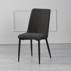 COMFY | כסא אוכל נוח במיוחד בריפוד בד שחור