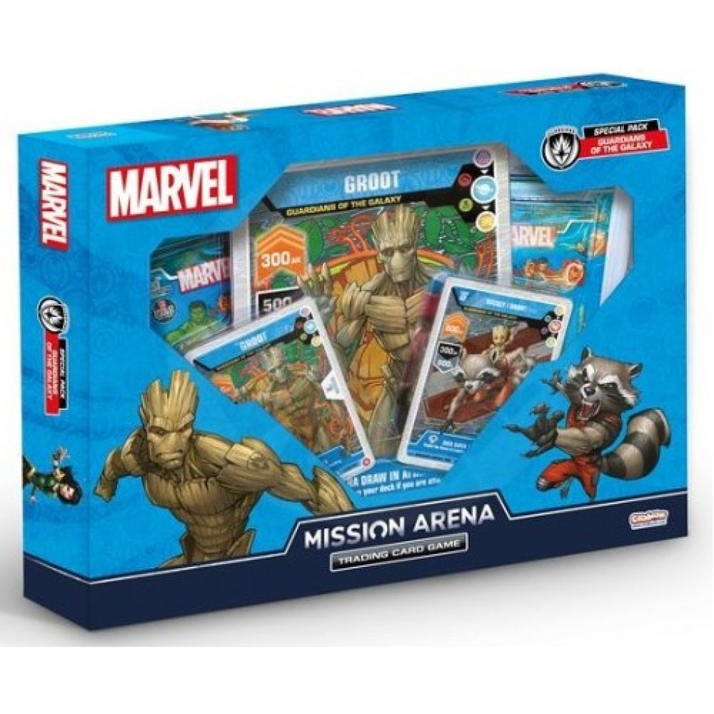 מארז קלפי מארוול גרוט / רוקט – Marvel Trading Card Game Special Pack Groot / Rocket