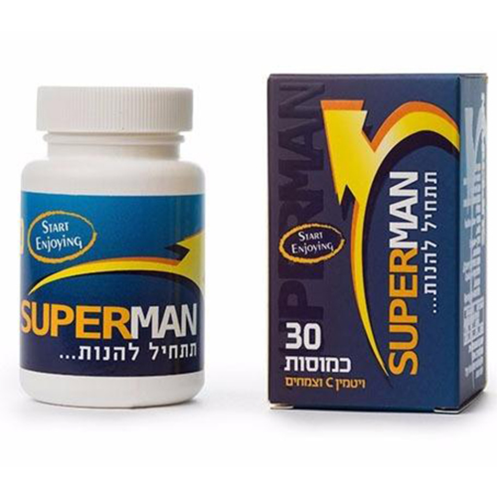 Super man טבליות לשיפור האון 30