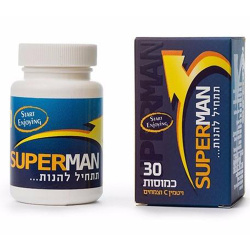 Super man טבליות לשיפור האון 30